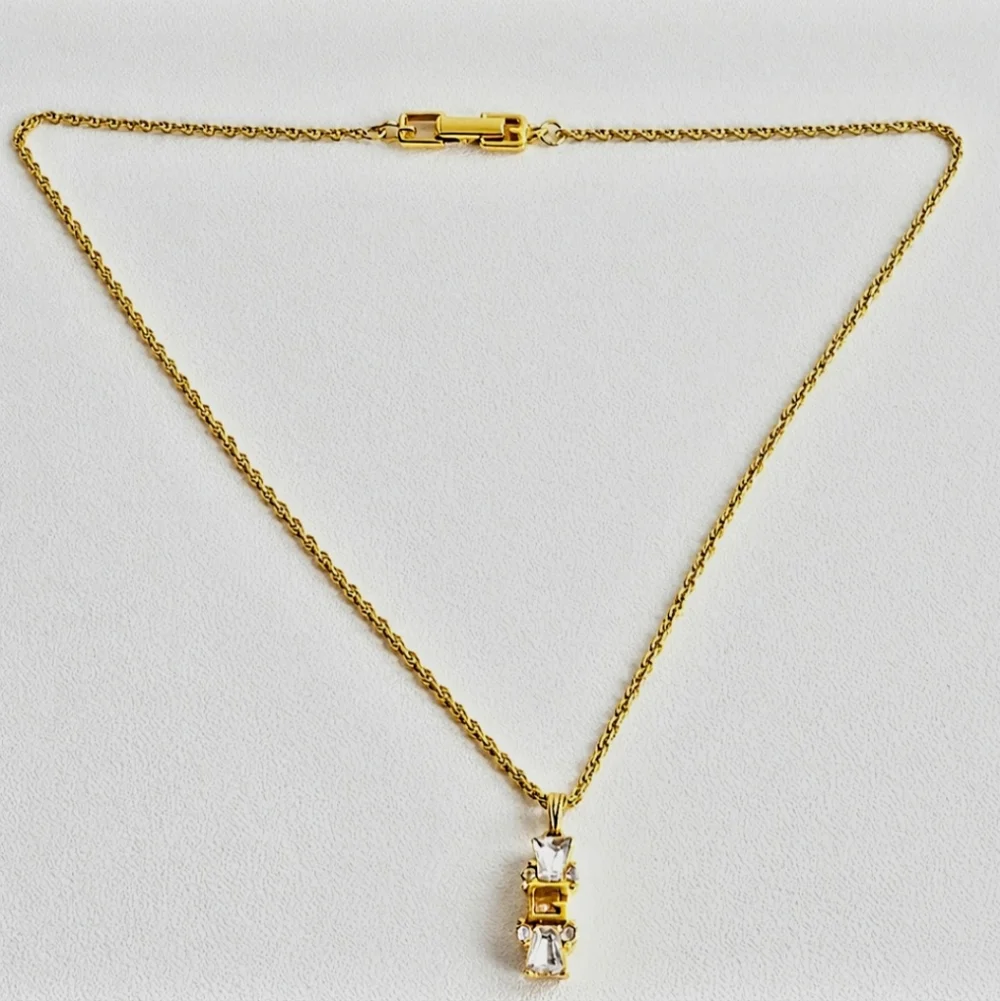 Givenchy Vintage Gold-plated Embellished Rope Necklace